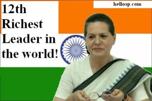 Sonia Gandhi 12th Richest