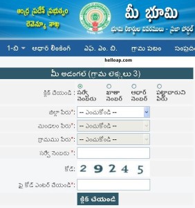 Mee bhoomi land corrections