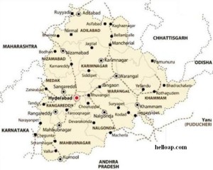 Telangana new district map