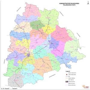 Telangana New Map Official Map