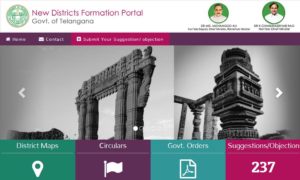 New districts portal Telangana