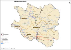 komaram bheem district map
