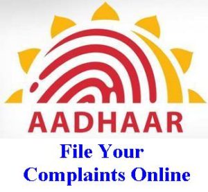 Aadhaar Complaints Online