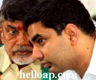 Lokesh and Chandrababu Naidu